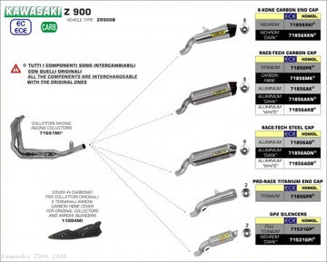Arrow Racing Exhaust Header for Kawasaki Z900